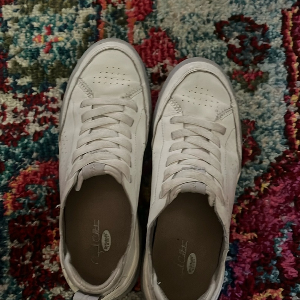 Dr. Scholz white slip on sneakers